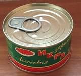 4605157002424 — ИКРА ЛОСОСЕВАЯ ЗЕРНИСТАЯ (кольцо) "РПК НАХОДКИНСКИЙ" 140 г. (ж/б)