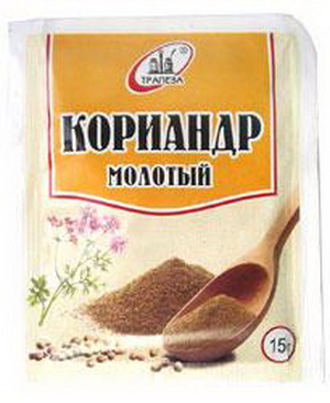 4605209000156 — Кориандр молотый "Трапеза", 15г