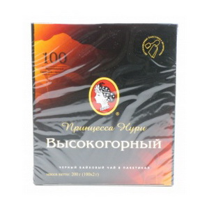 4605246002922 — Принцесса Нури, высокогорный. Чай байховый в пакетиках (100 шт, 200 г)
