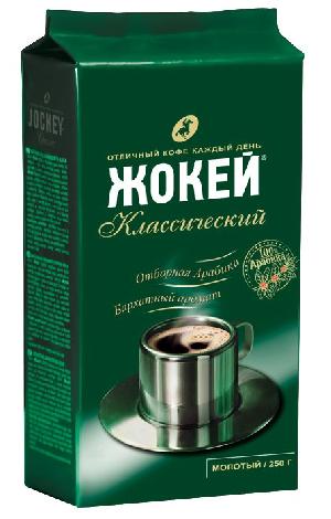 4605246003479 - Кофе "Жокей", классический 500 гр., в/с вакум