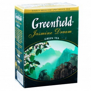 4605246003721 — Чай зелёный байховый китайский ароматизированный Gasmine Dream "Greenfield" жасмин, 100г