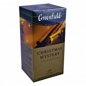 4605246004346 — Greenfield Christmas Mystery Black Tea Collection, 37,5гр., (25 пакетиков по 1,5 гр.) 