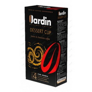 4605246005480 - Кофе натуральный жареный молотый среднеобжаренный, jardin dessert cup/ жардин десерт кап, сорт премиум