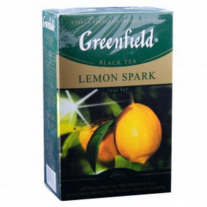 4605246007149 — Чай "Greenfield" Lemon Spark цейл чер байх з цедр і аром лим 100 г.