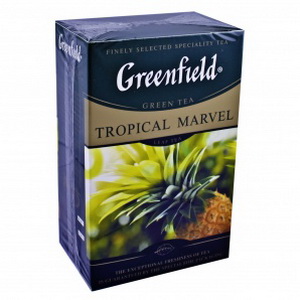 4605246007187 — Чай "Greenfield" Tropical Marvel китайский зеленый байховый с имбирем, ананасом и ароматом ананаса 100 г