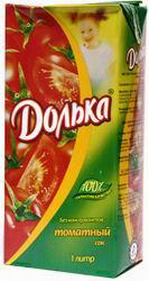 4605408210028 — Сок "Долька" томатный, 1 л