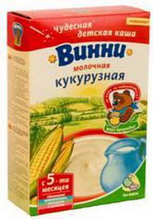 4605416004213 — Каша Винни кукурузная с молоком с 5 мес 250 г