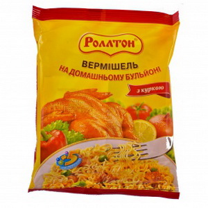 4605496007494 — Вермишель "Роллтон" с курицей, 60 г.
