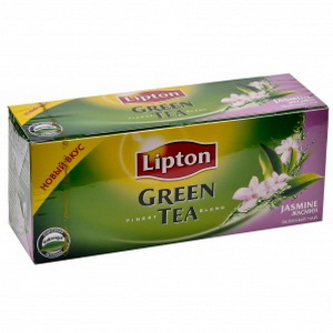 4605922003939 — Чай зеленый байховый ароматизированный Lipton Jasmine Green Tea с жасмином, 32,5 г. 