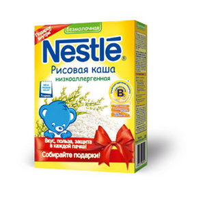 4606272002047 — Каша "nestle" безмолочная рисовая 250г