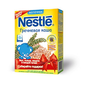 4606272002078 — Каша "Nestle" гречневая молочная, 250 г