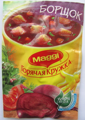 4606272014293 — Магги Горячая Кружка Борщок с сухариками