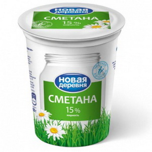 4606419008109 — Сметана "Новая деревня", 400 г