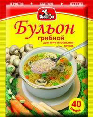 4606598007528 — БУЛЬОН ГРИБНОЙ, Pr.Preston, 100г