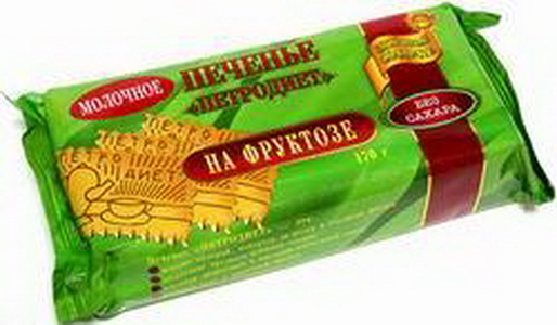 4607002753017 — Печенье "Петродиет" на фруктозе молочное, 170 г