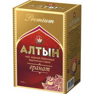 4607003044411 — Чай "Алтын" Премиум черный с ароматом граната 100 г