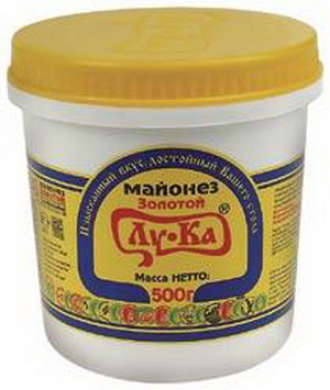 4607004390036 — Майонез ЗОЛОТОЙ ЛУ-КА 70% 500 г. пластик