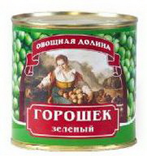 4607005872012 — Горошек зеленый "Овощная долина"
