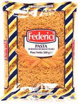 4607007230124 — Макаронные изделия Вермишель-паутинка Federici (Федеричи), 500г.