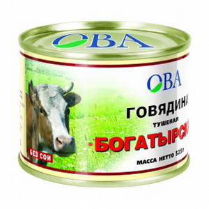 4607017613009 — Консервы мясные "говядина тушеная богатырская" (ова компания)