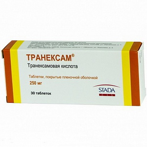 4607024942345 — Транексам, таблетки 250мг 30шт