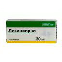 4607027763145 — Лизиноприл, таблетки 20Мг 20 шт