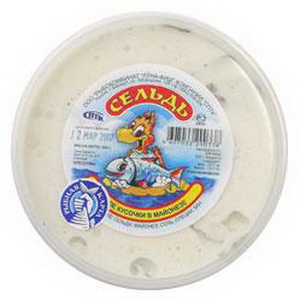 4607033290338 — Сельдь филе кусочки в майонезе "СПТК", 200г
