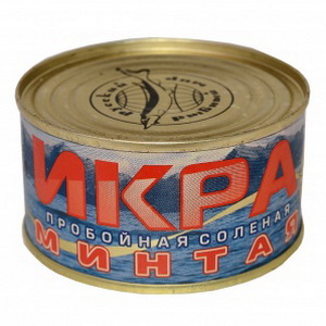 4607038060905 — Икра минтая пробойная соленая 130 г.