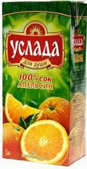 4607048530542 — Сок "Услада" апельсиновый, 1 л
