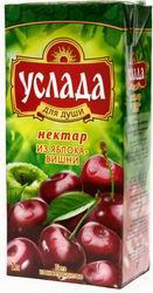 4607048530788 — Нектар "Услада" из яблока-вишни, 1 л
