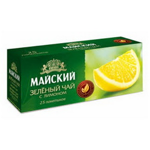 4607051154117 — Чай зеленый байховый "майский- зеленый чай с лимоном" в/с