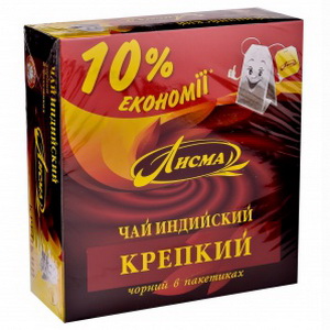 4607051154193 — Чай "Лисма" Крепкий с/н 100 пакетиков