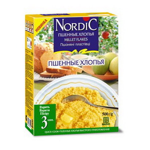 4607058800239 — Хлопья пшенные "Nordic", 500г