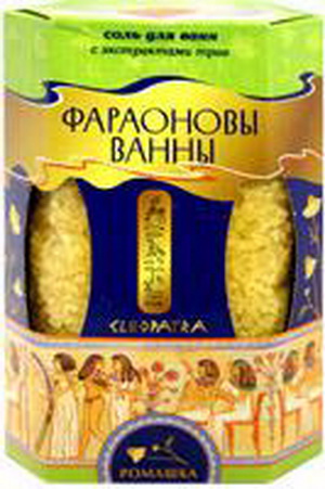 4607061440538 — Соль для ванн "Фараоновы ванны" ромашка, 500 г.