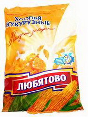 4607064320493 - Хлопья кукурузные "Любятово", 370 г 