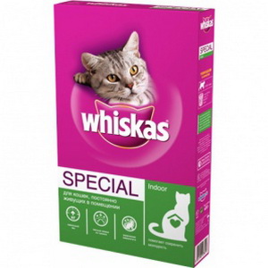 4607065003296 — Корм для кошек "Whiskas" Special для живущих в помещении 350г
