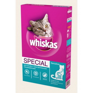 4607065003319 — Корм для кошек "Whiskas" Special с чуствительным пищеварением 350г