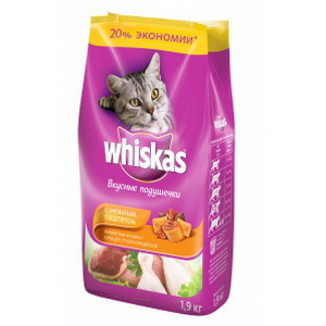 4607065003494 — Корм для кошек "Whiskas" Паштет Курица/Утка/Индейка 1,9 кг