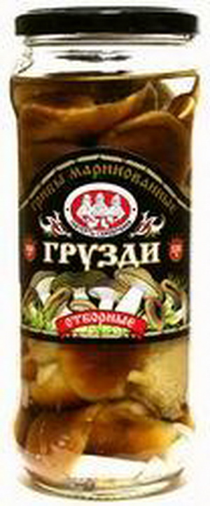 4607067552723 — Грибы маринованные - грузди отборные "Скатерть-самобранка", 530 г