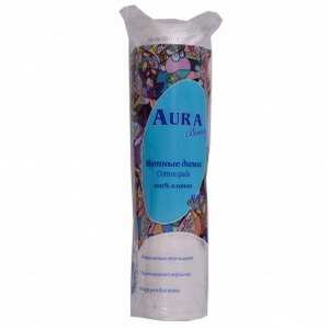 4607068620698 — Ватные диски "AURA", 80 шт.