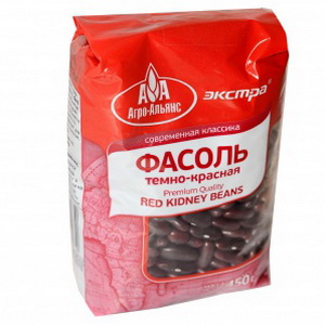 4607072710972 — Фасоль кидни темно-красная 450 г. агро-альянс