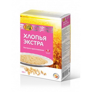 4607072711344 — Хлопья овсяные экстра быстрого приготовления "Русская каша", 3 кг