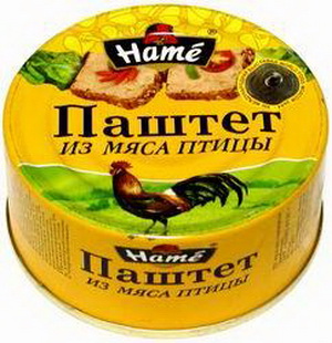 4607078140193 — Паштет из мяса птицы "Hame", 117 г