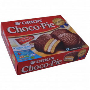 4607084351385 — Мучное изделие с шоколадной глазурью "Orion Choco-Pie" (с пищевыми обогащающими добавками), 360 г. (12шт по 30г)