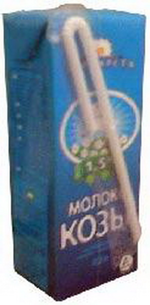 4607093590058 — Молоко козье МАРГАРЕТА 1,5% 0,2л с трубочкой