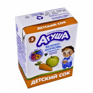 4607096002923 — Сок "агуша" яблоко-морковь 200г