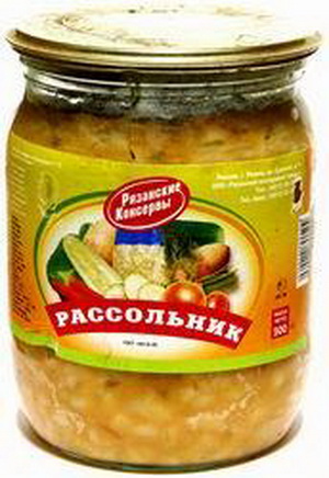 4607098420060 — Рассольник "Рязанские консервы", 500 г