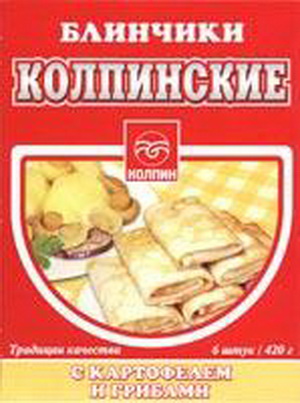 4607100090243 — Полуфабрикат блинчики "колпинские" с картофелем и грибами