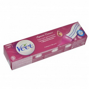 4607109405291 — Крем для депиляции "Veet" Supreme Essence Роза+ эфирные масла 180мл