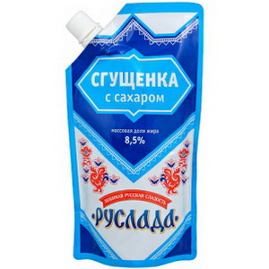4607109471340 — Молоко сгущенное с сахаром Руслада 8 5% 270гр Дой-пак